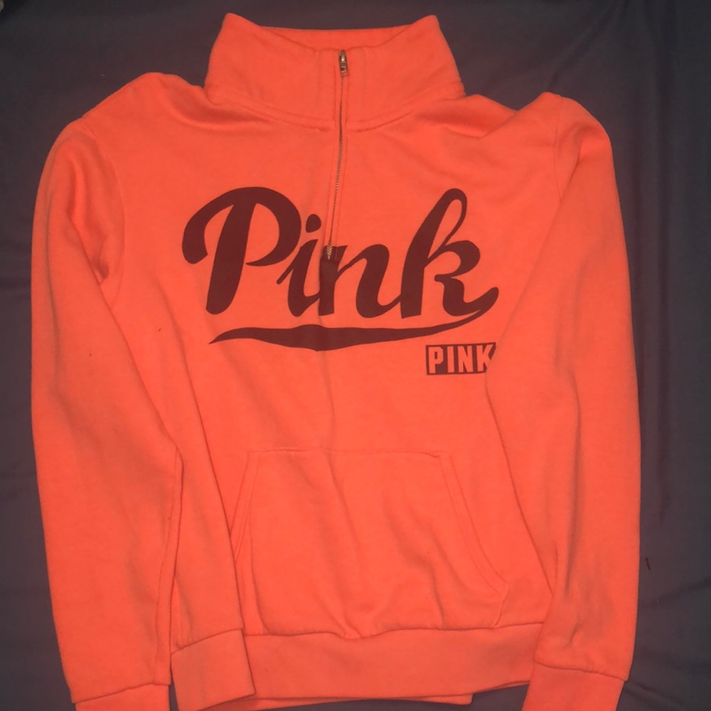 MOVING SALE - PINK Victoria’s Secret Half Zip Pullover